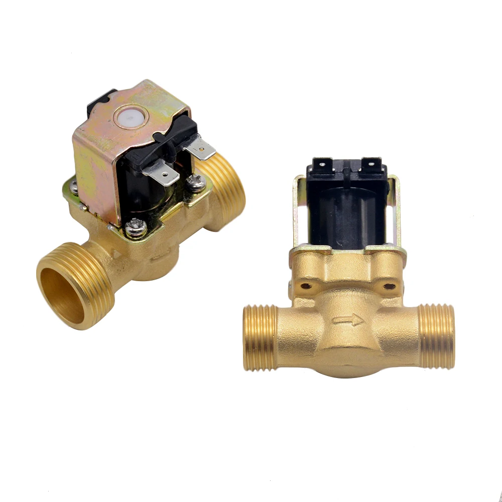 

3/4” 1/2” DC 24V AC 220V DC12V Electric Solenoid Magnetic Valve Normally Closed Brass For Water Control