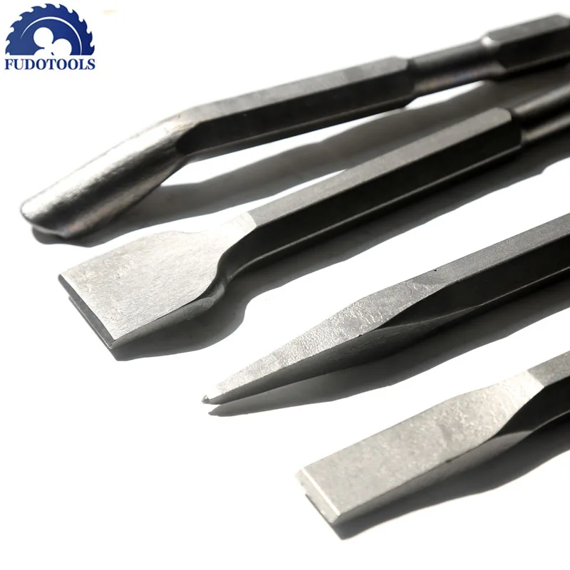 Cost Sale of 4PCS/Set 17mm Hex Shank 17*280mm Electric Hammer Chisels For Concrete/Brick/Wall/Tile Slotting Drilling