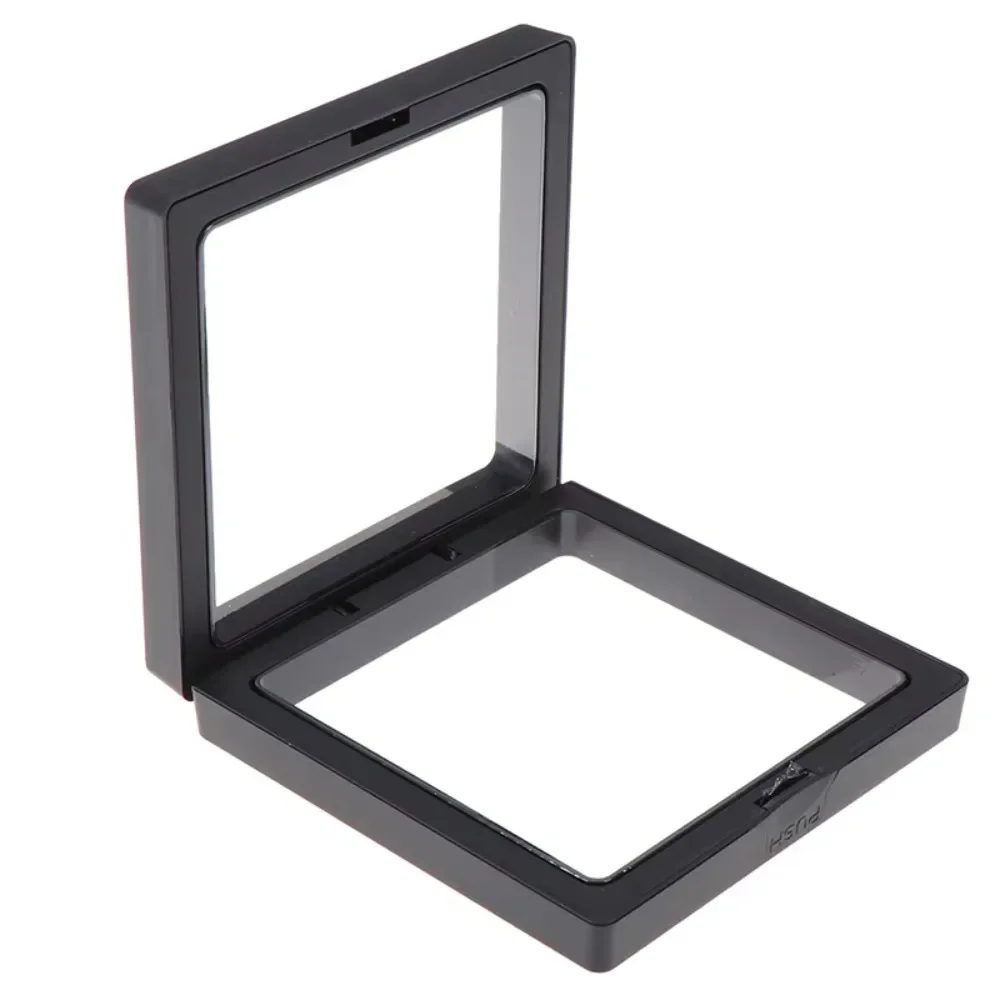 

New PE Film Jewelry Storage Box 3D Packaging Case Floating Frame Box Ring Earrings Necklace Accessories Display Box