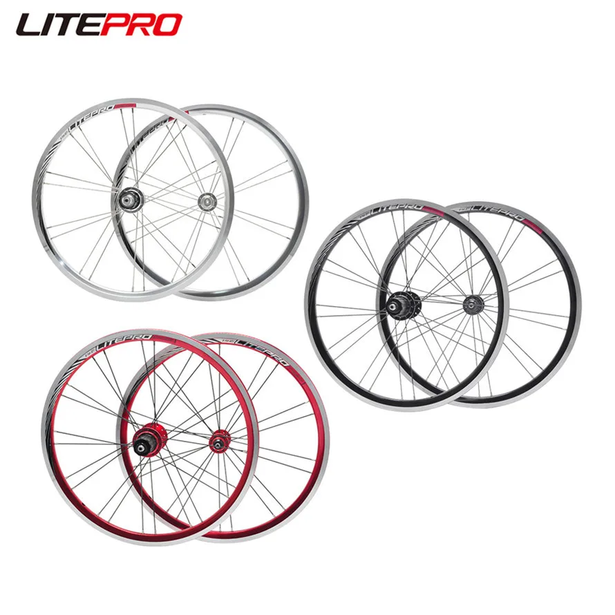 Litepro S21 74X130 100X135MM Wheelset Folding Bicycle 20Inch 406 451 Disc V Brake Wheel 4Sealed Bearings 11 Speed Wheels Rim