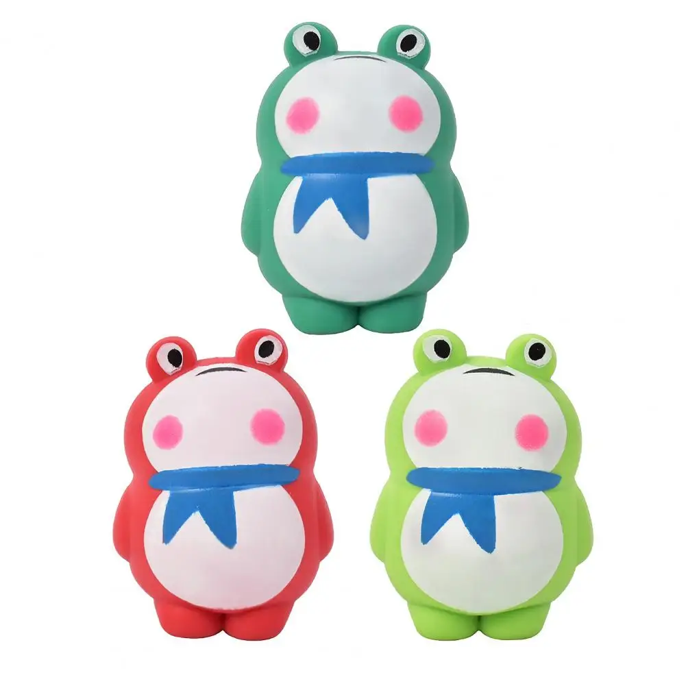 Decompression Toy Decompression Frog Stress Relief Toy Soft Slow Rebound Squeeze Toy Cute Cartoon Bath Toys for Kids Adults Fun