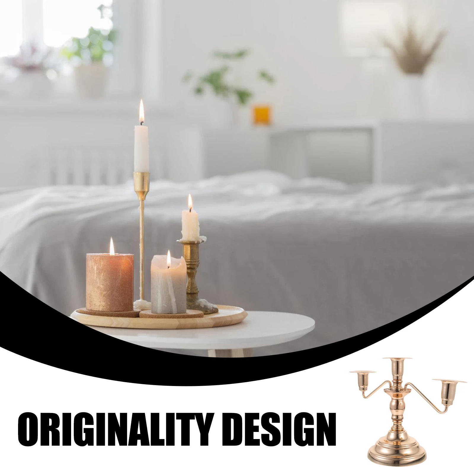 

Vintage Iron Tealight Stand Metal Candlestick Decorative For Wedding Home Office Desktop Table Centerpiece Tea Light