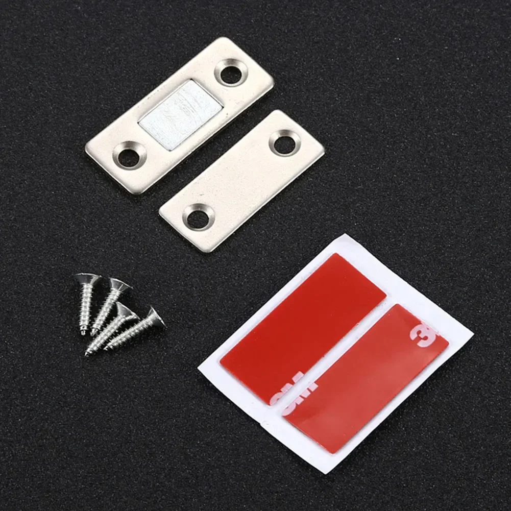 1 مجموعة خزانة مغناطيسية المصيد المغناطيس توقف الباب أقفال باب خزانة مع المسمار لأبواب خزانة الملابس أدراج خزانة الأبواب تسريحات