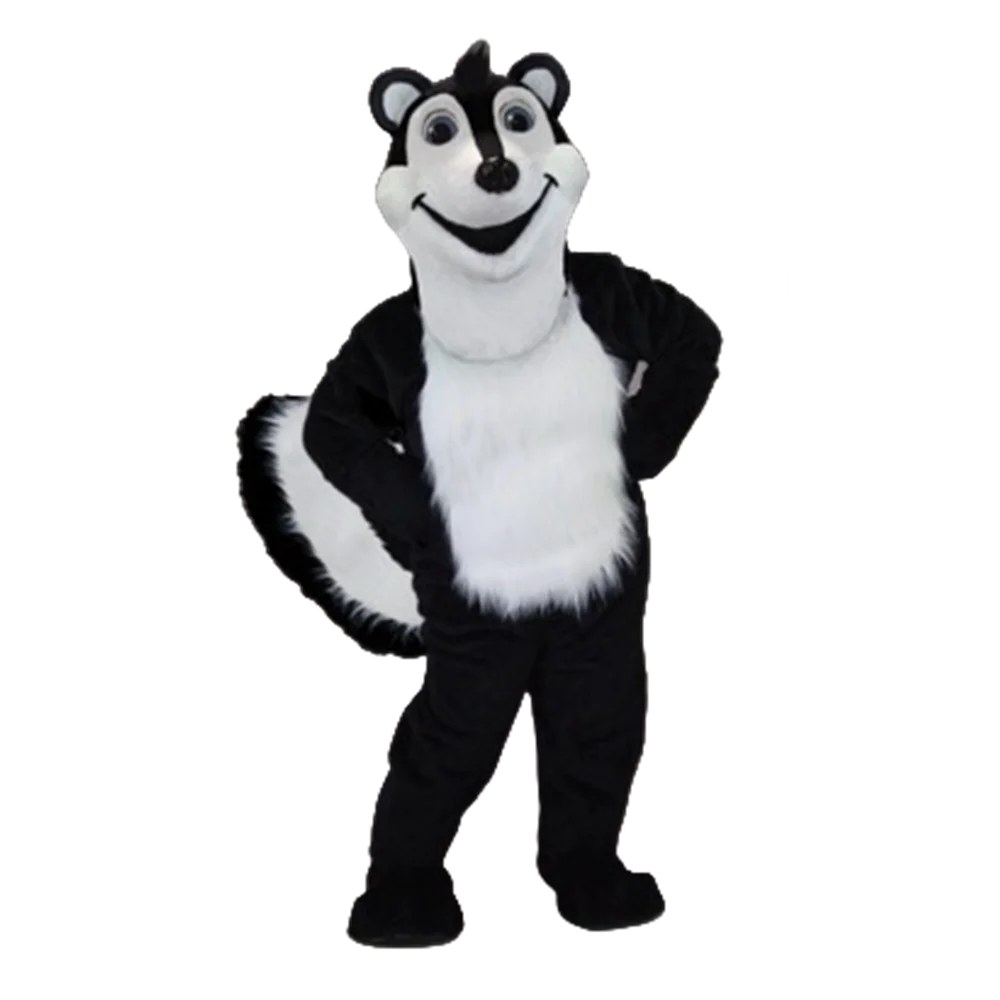 Costume cosplay di carnevale a tema animale della foresta Costume da mascotte skunky riposo personaggio dei cartoni animati per adulti Kit mascotte vestito SW868