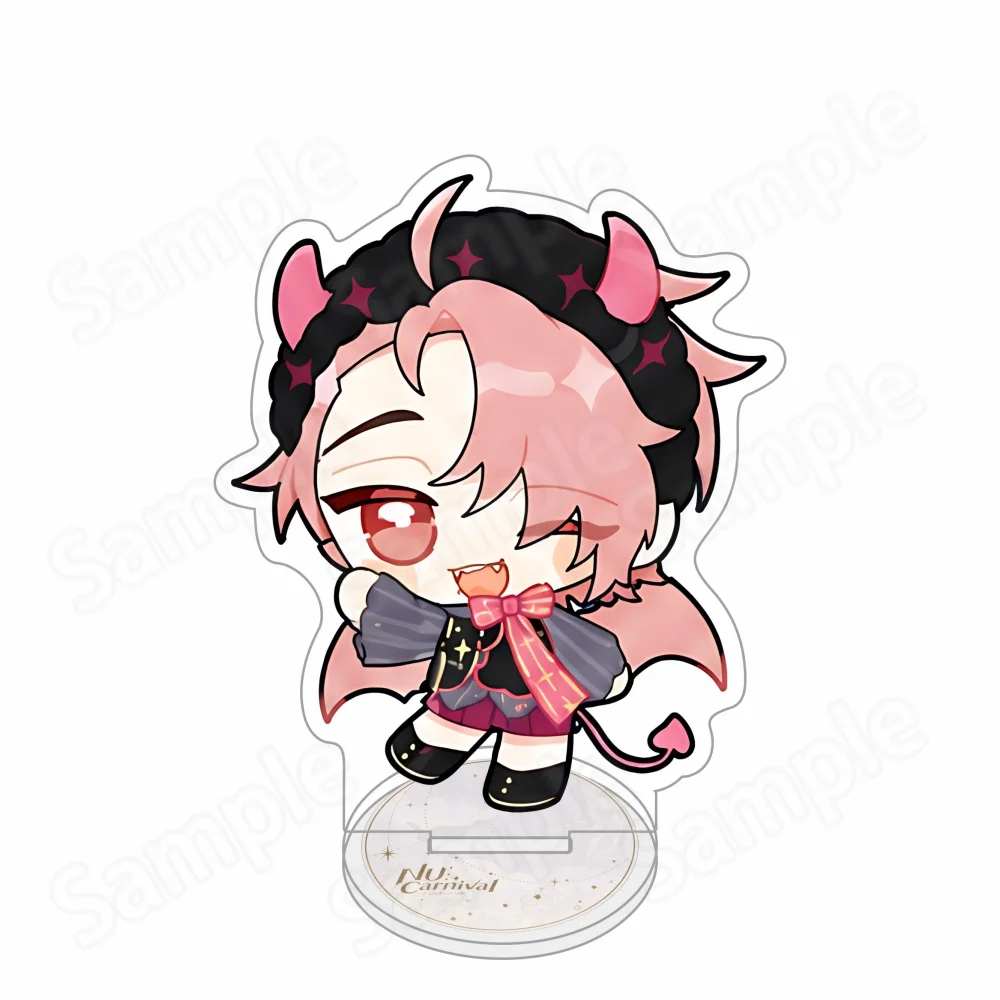 New Anime Game 10cm Nu: Carnival Keychain Stand Olivine Quincy Blade Acrylic Model Standing Sign Cake Topper Holder Desk Decor