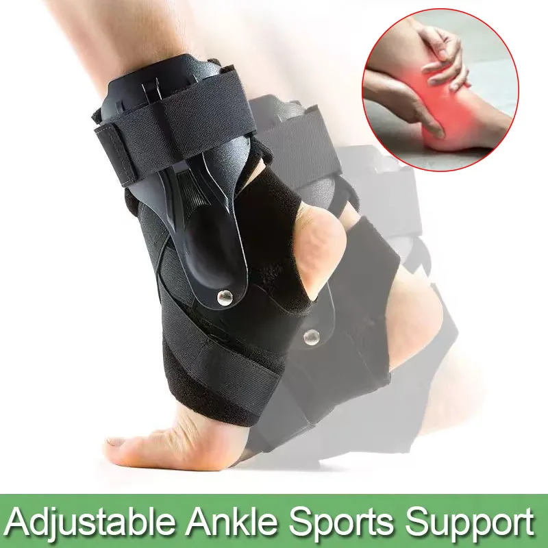 Adjustable Ankle Brace Plantar for Volleyball Basketball Ankle Support Brace with Side Stabilizers Ankle Brace Unisex