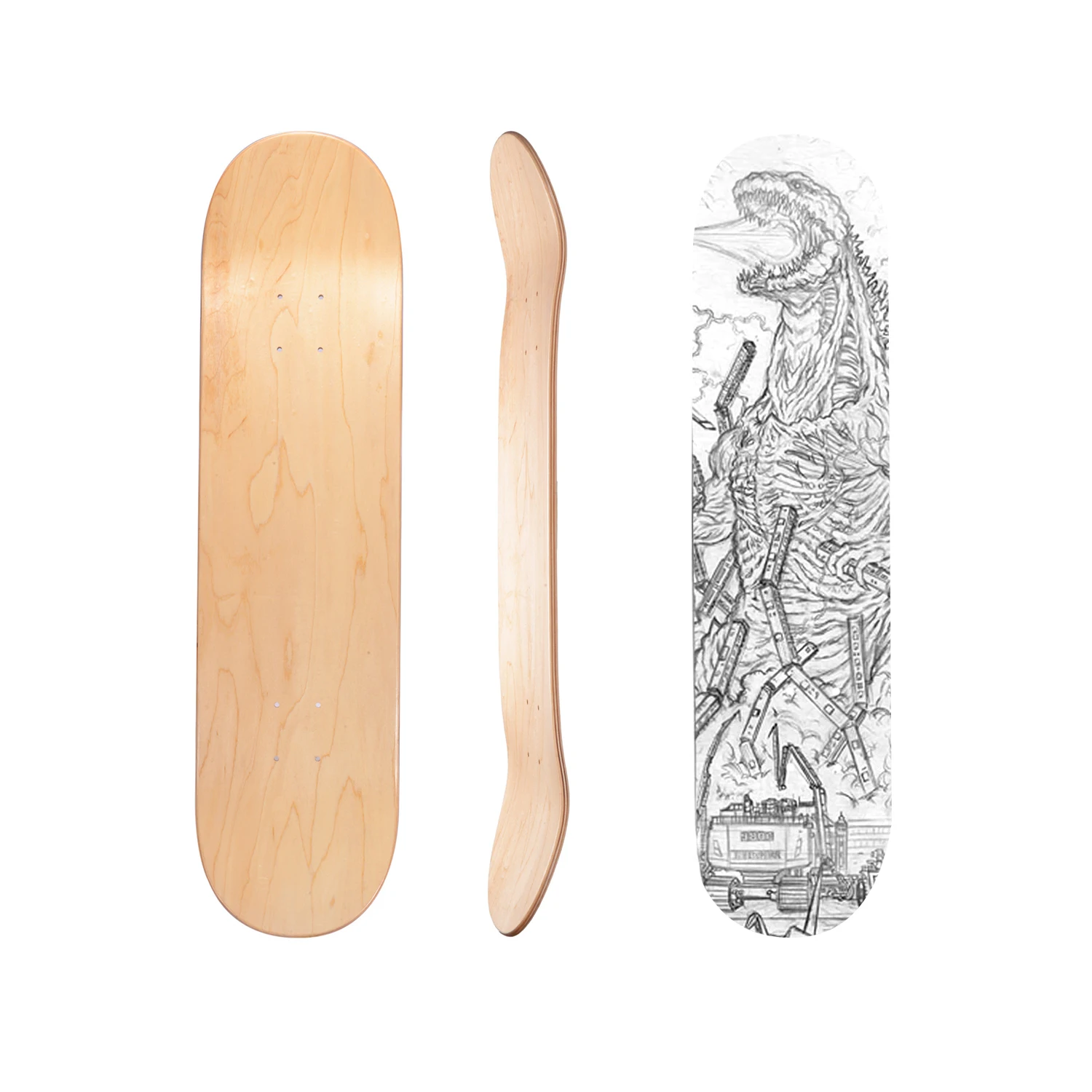 Blank Old School Maple Cruiser Skate Board Wholesale Skate Decks