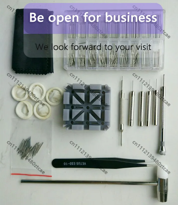 

watch repair tool, watch repair kit 395-piece tool set, watch strap removal, bottom opener watch repair combination