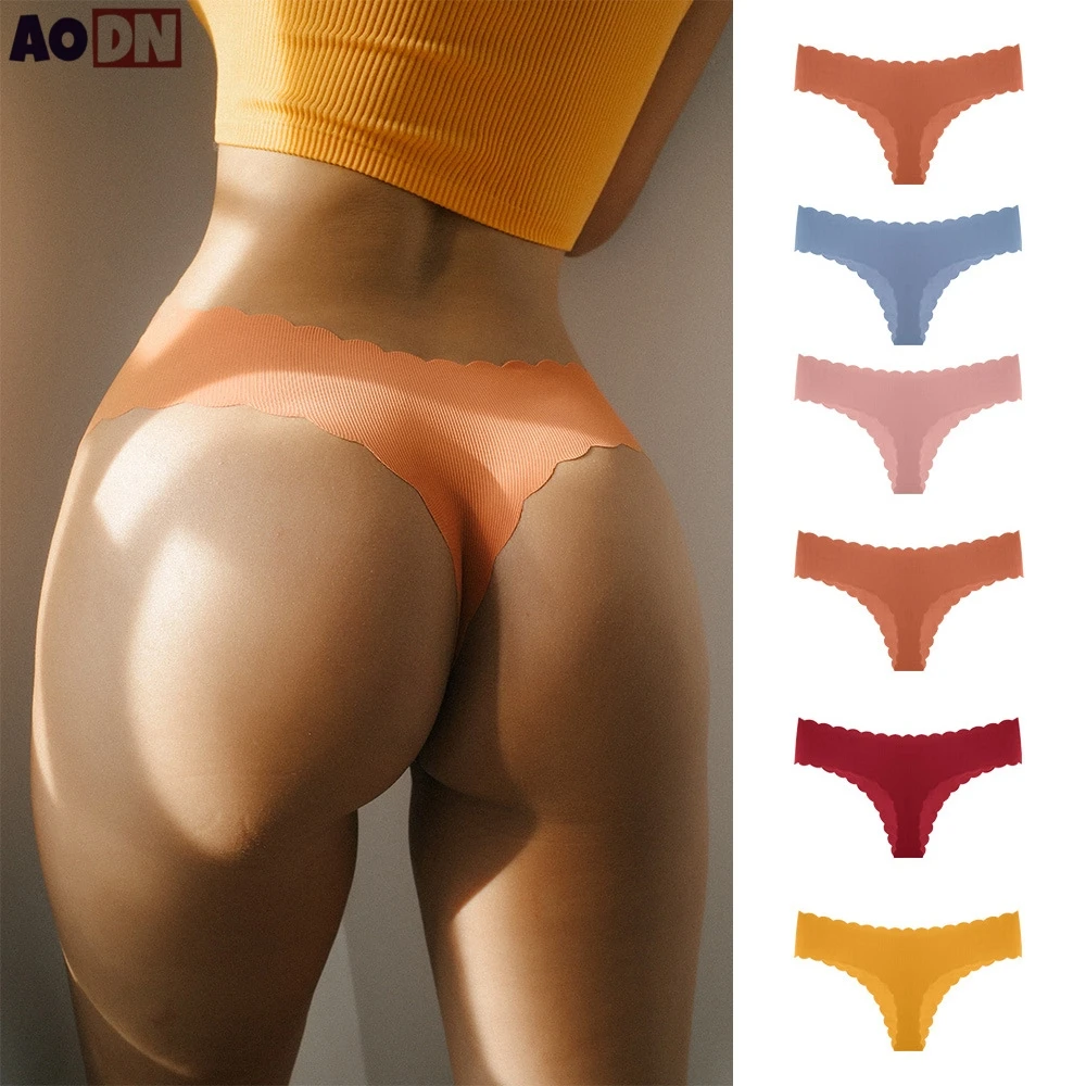 Thin One-piece Quick Drying Women\'s thong comfortable Thread Lady Lingerie Sexy Low Waisted T-pants Bikini Seamless G-string