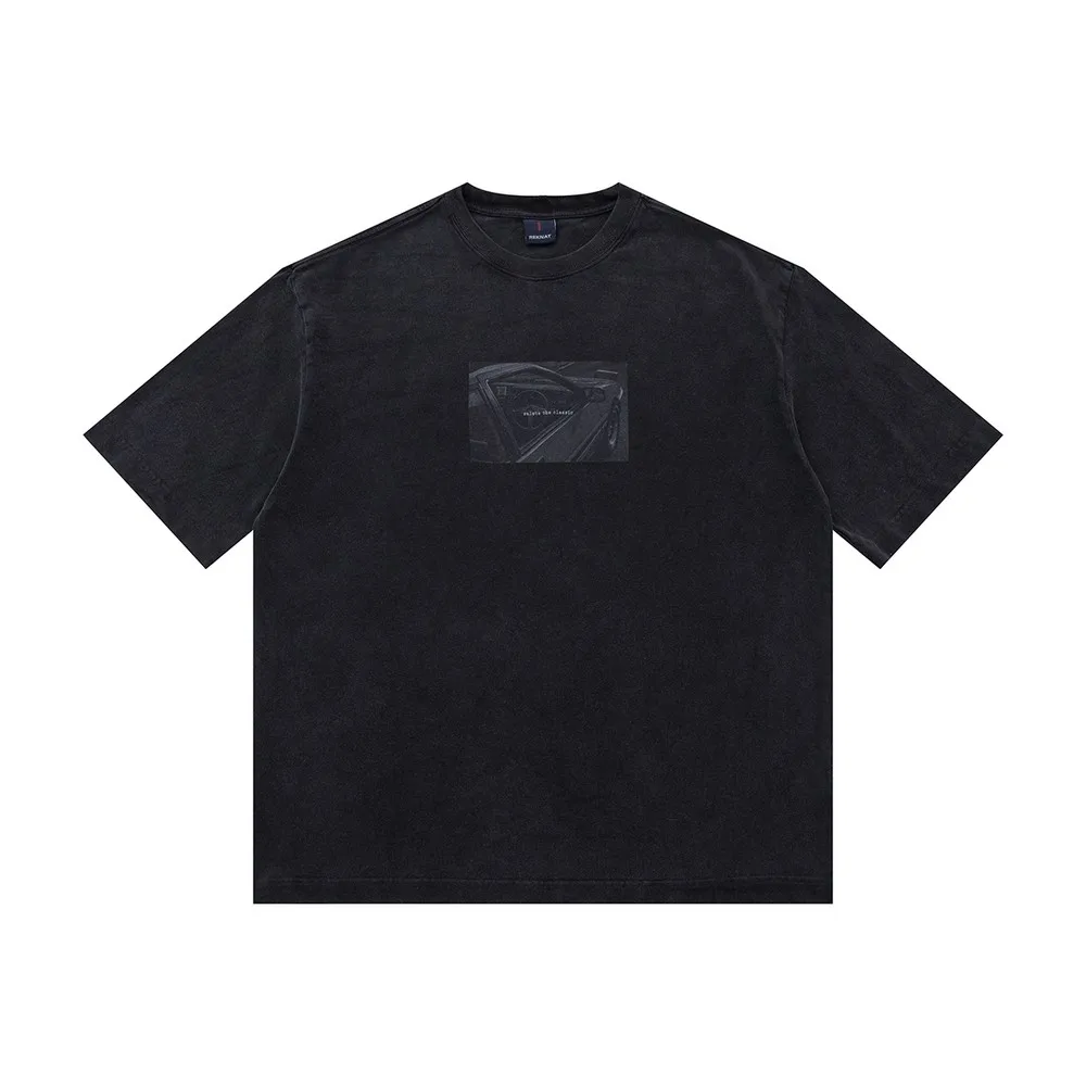 

Vintage Car Printed Distressed Washed Oversize T Shirts for Women Men Goth Aesthetic Grunge Y2k Summer Tops Tees Streetwear