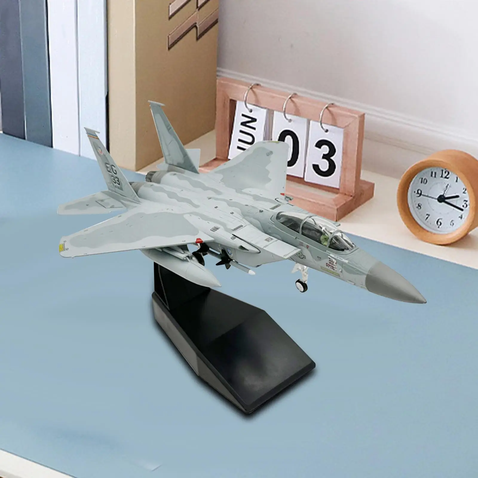 Modelo de avión de aleación F F F Fighter Diescast, escala 1/100, para adorno en casa