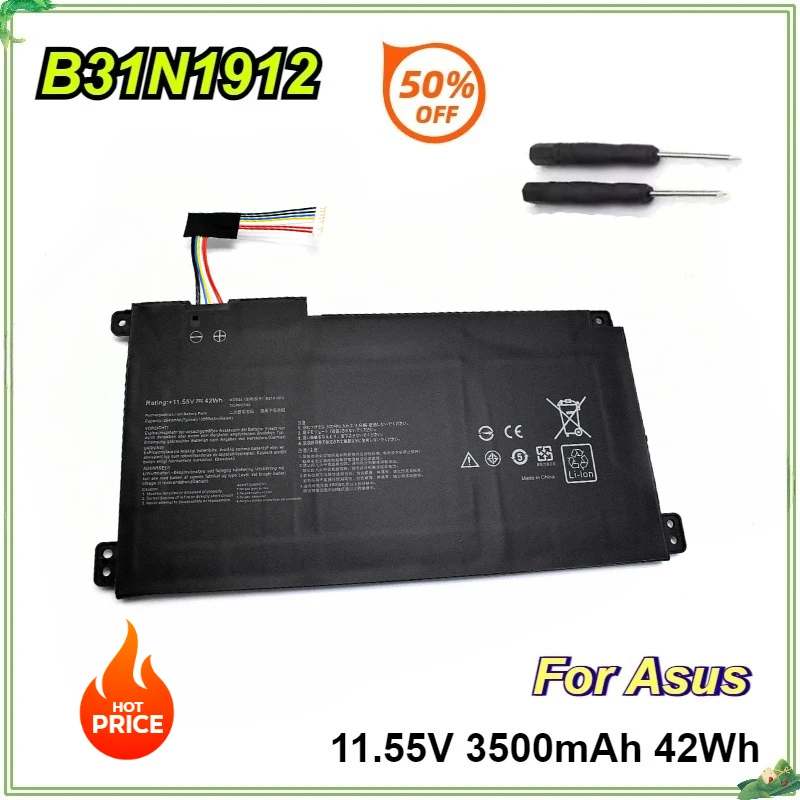 B31N1912 C31N1912 0B200-03680200 Laptop Battery for Asus VivoBook 14 E410MA-EK018TS EK026TS BV162T EK017TS F414MA L410MA E510MA