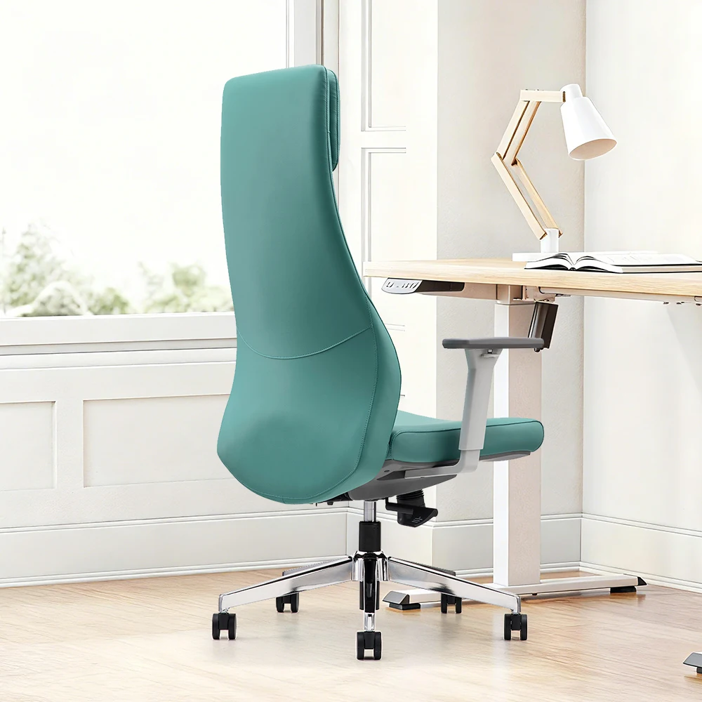 Ergonomic Office Computer Chair with High Quality PU Metal Material China Comfortable Modern Designer Swivel Recliner Chair