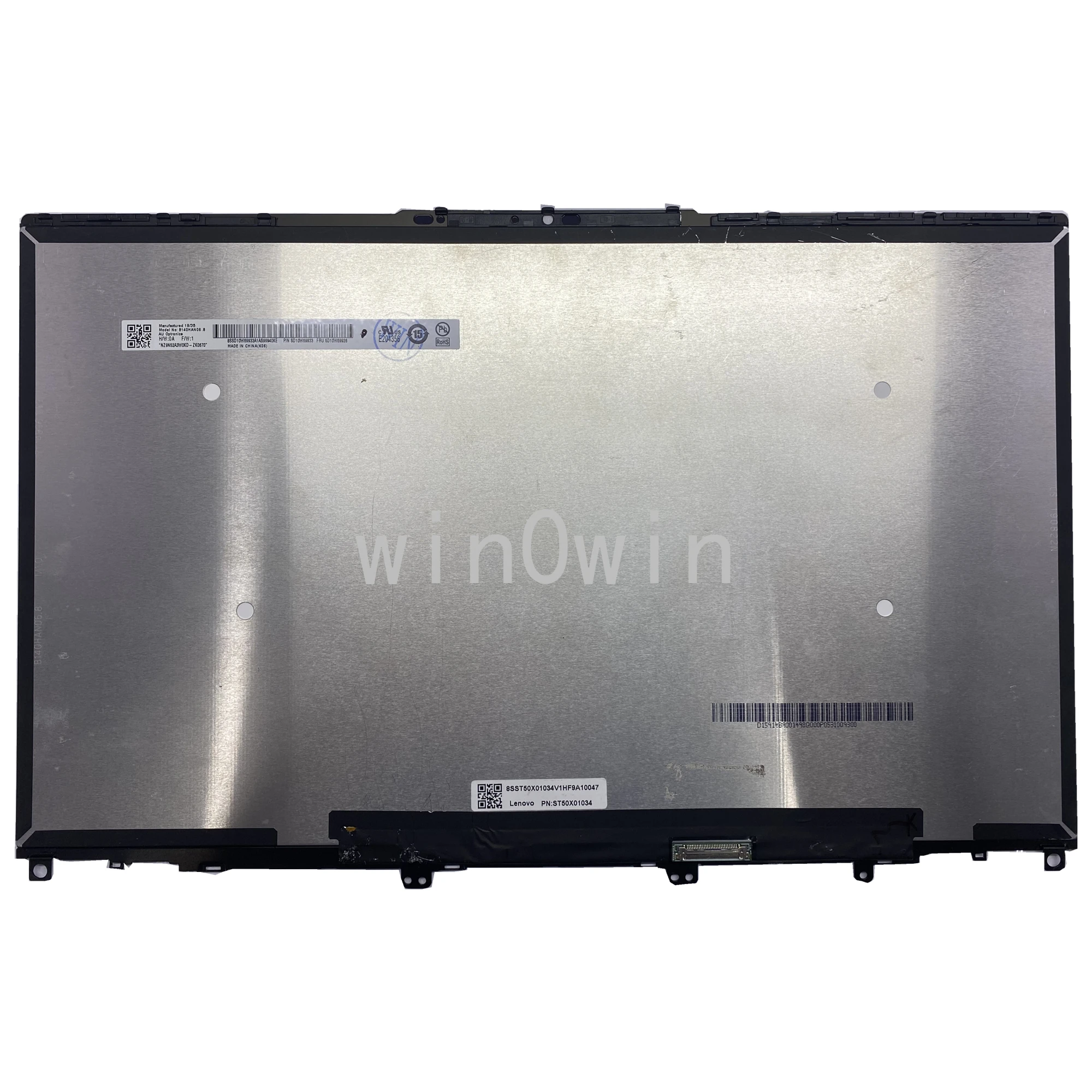 B140HAN06.8 For Lenovo Yoga Slim 7-14IIL05 7-14ITL05 7-14ARE05 Laptop LCD Assembly FHD 1920X1080 FRU 5D10S39645