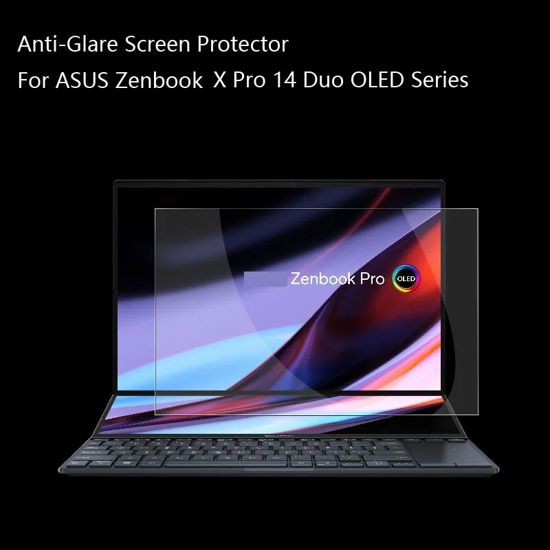 Anti Glare Scratch Whole + Small Screen Protector for ASUS Zenbook Pro 14 Duo OLED UX8402ZA UX8402VV UX8402VU 14.5-inch 16:10