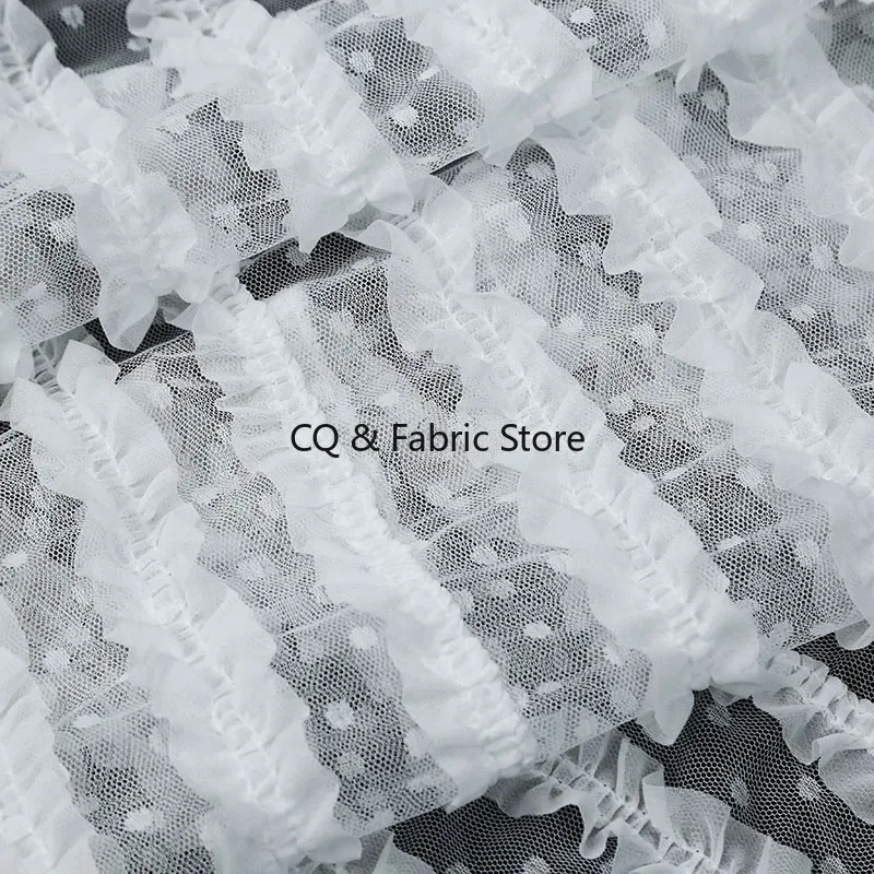 

Новая кружевная сетчатая вышитая ткань, кружевная ткань с грибком, сделай сам, свадебное платье, юбка, ткань