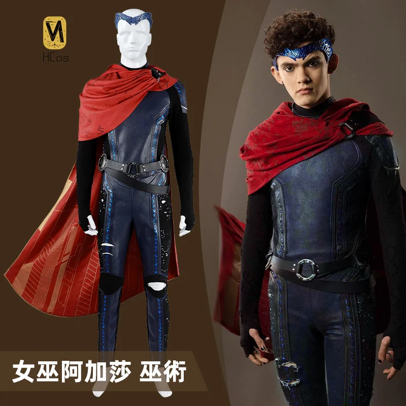 

HCos Agatha All Along Cosplay Outfit Jumpsuit Trailing Accessories Full Set Halloween Comic Con Women Sexy Suit Custom