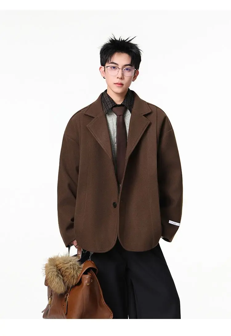 

Мужская куртка из шерстяной смеси, зеленая, в стиле робототехники, инженерии, науки, механики, электроники, цифровой автоматизации, модная