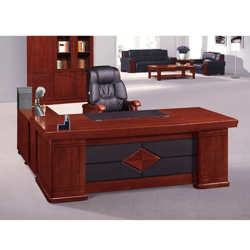 

*High Quality Custom Modern Luxury Executive Office Desk Adjustable Height Modular Design Wooden Material for Home Commercial
