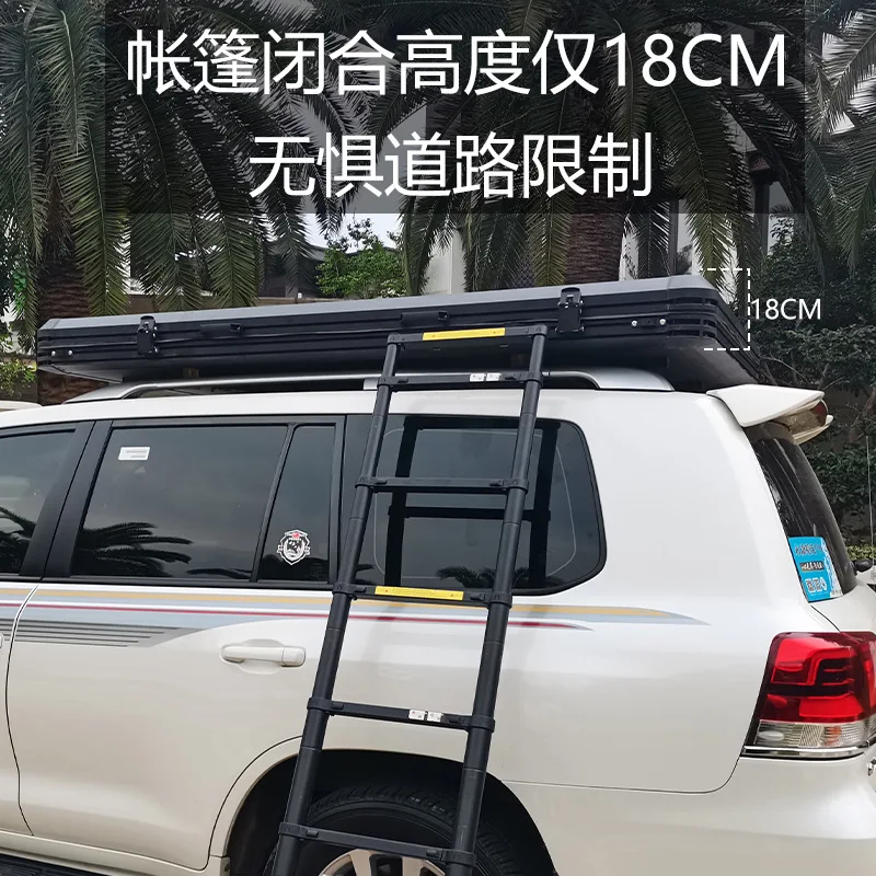 Aluminum roof tent hard top side opening fully automatic hydraulic quick opening tent