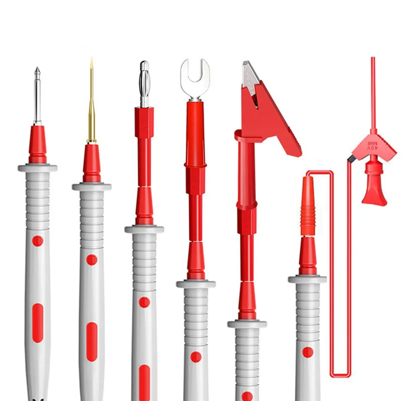 ABFKL P1503E Series Universal Multimeter Probe Test Leads Kit Replacement Needle Tester Tip IC SMD Test Hook Alligator Clip