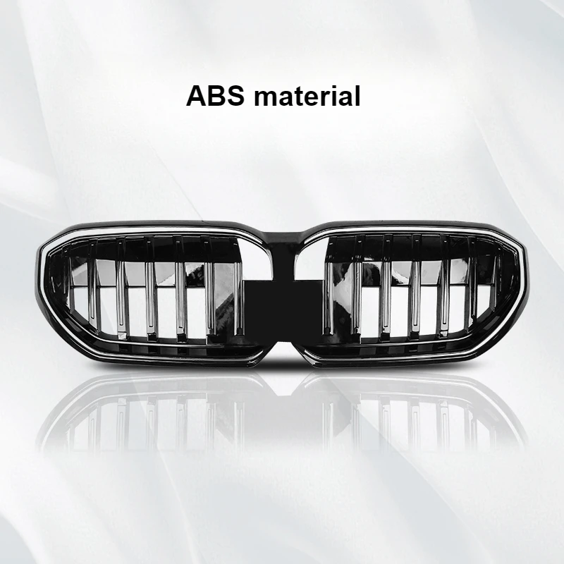 شبكة الكلى الأمامية للسيارة ABS المصد الأمامي الأسود شواية السباق لسيارات BMW 5 Series 2024 2025 G60 ملحقات التعديل الخارجي