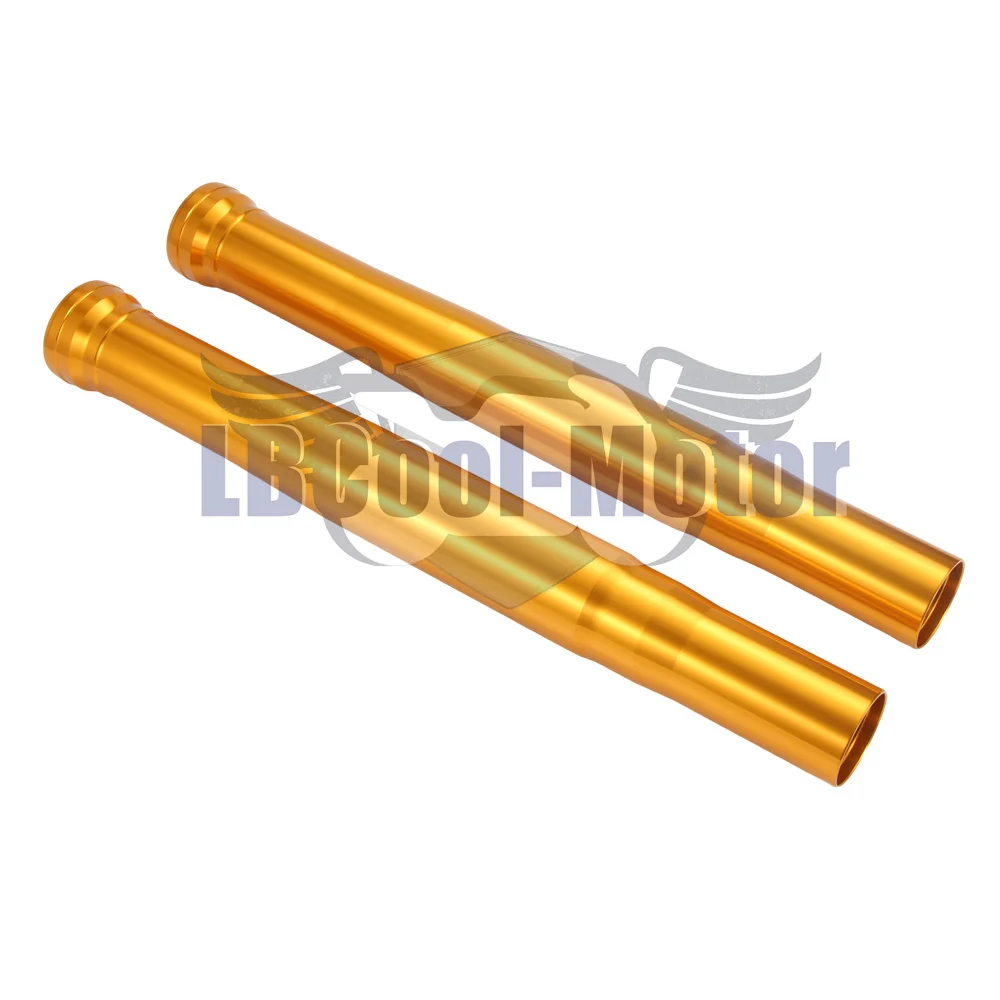 487mm Front Outer Fork Tubes Shock Pipes for Suzuki GSX-R 1000 GSXR1000 2007-2008 Gold/Black Fork Suspension Stanchions