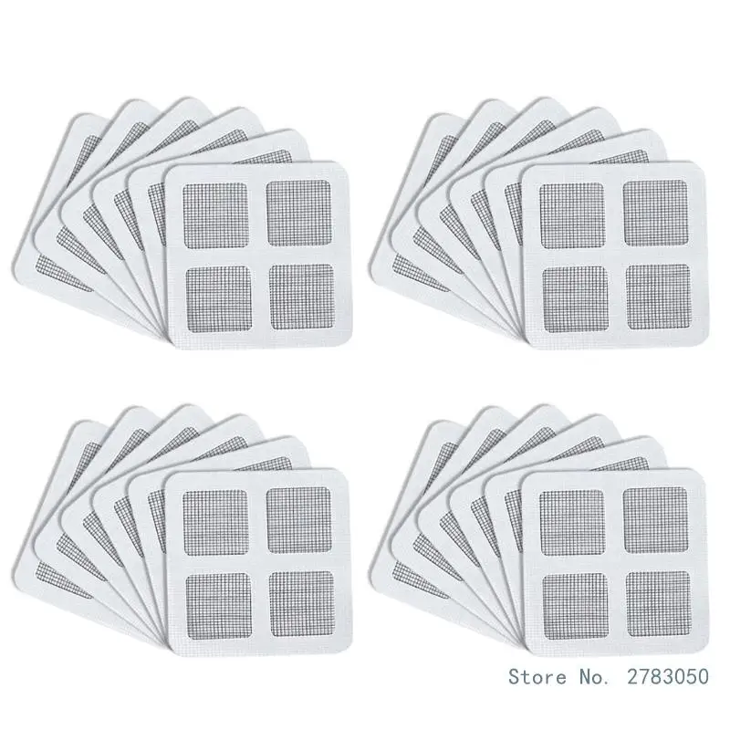 Pack of 12/24 Window Screen Adhesives Mesh Patches Prevents Insect Allows Freshing Air Flows Screen Repair Sticker Tape