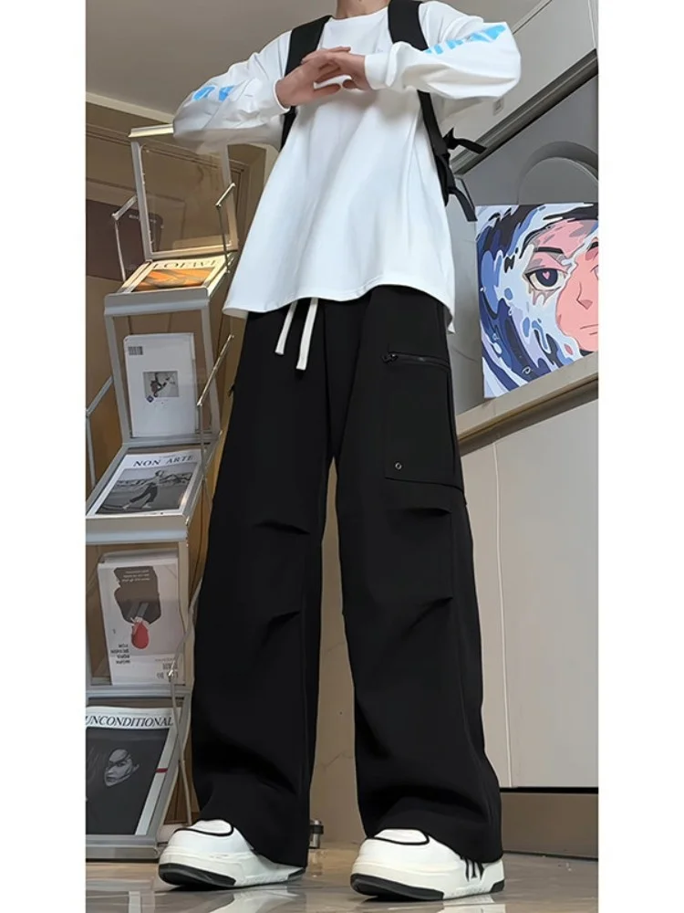 

Men's Workwear Pants Large kets Paratrooper Sle American Functional Spring Autumn Straight Leg Casual Long Trousers