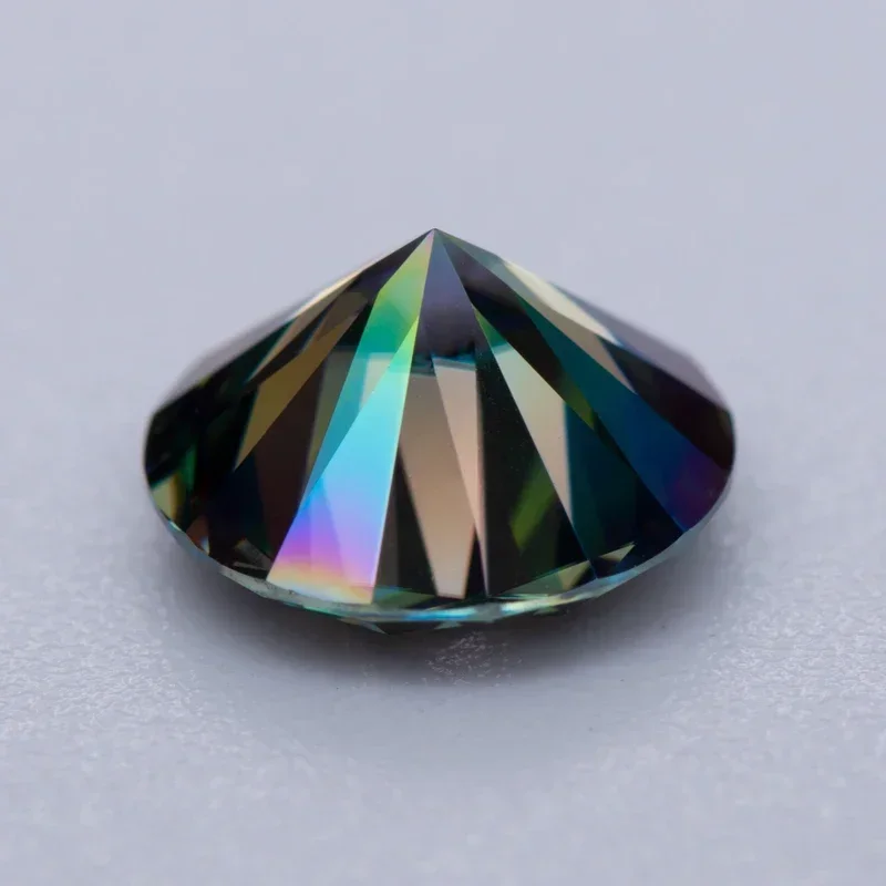 Moissanite steen regenboog paarse ronde geslepen edelsteen Lab gemaakt diamant geavanceerde sieraden maken materialen met GRA-certificaat