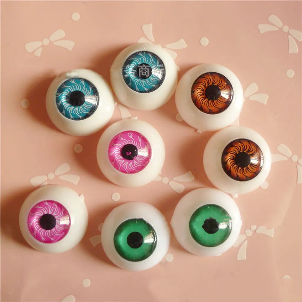 

30Pcs Cartoon Resin Fake Round Eyes Simulated Eyeballs DIY Lovely Animal Eyes Craftsman Use Handmade Classroom Decor