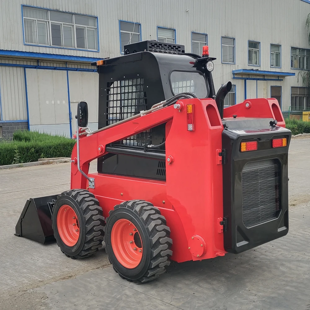 جرافة انزلاقية توجيه زاحفة صغيرة جرافة انزلاقية توجيه قوة الديزل تدعم النقل البحري العالمي حسب الطلب