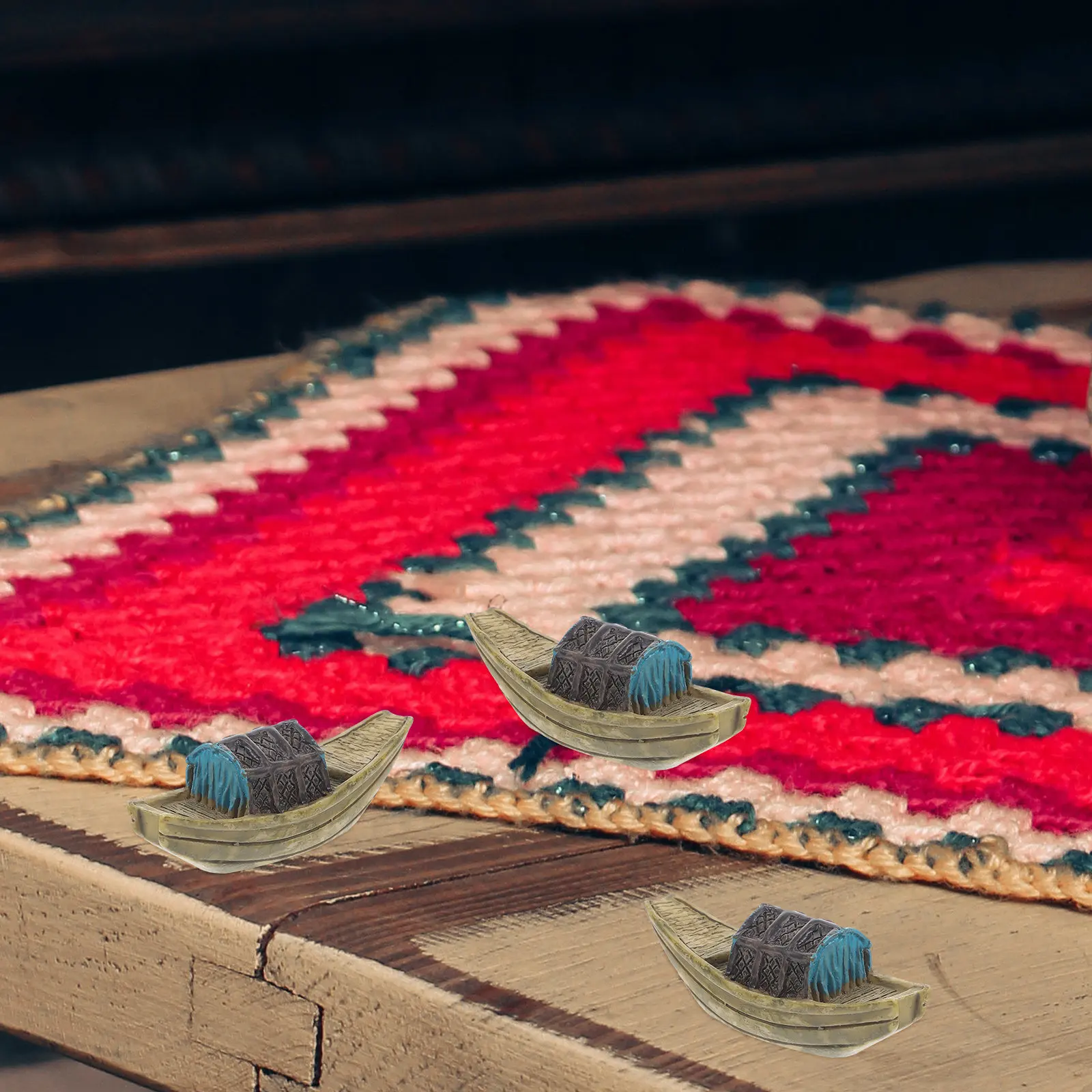 

Набор из 15 миниатюрных лодочек из смолы: деревенские украшения для рабочего стола, декор для дома, кофейни, подарок на день рождения