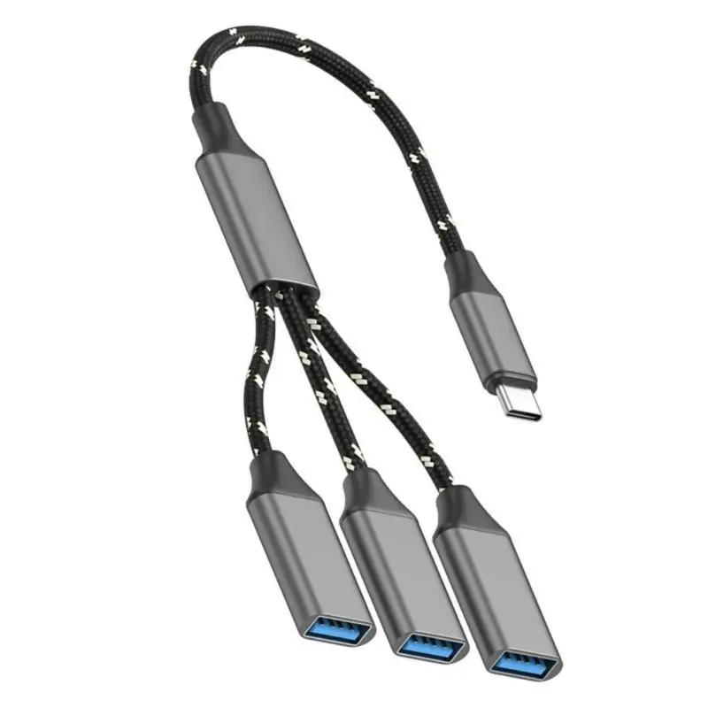 652F Practical USB C To USB 2.0 Converters OTG Cable Charging Cable for External Storage Charging Various Device Connection