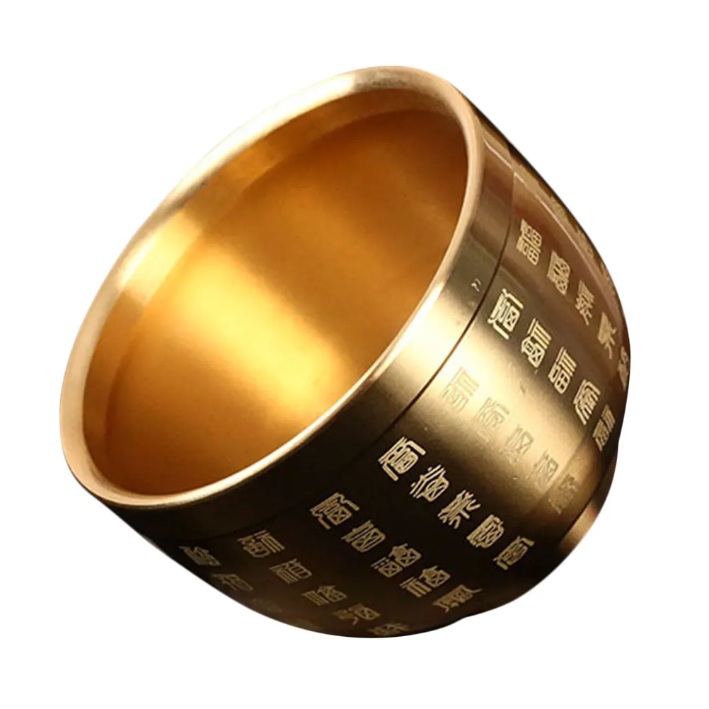 Exquisite Messing Dekor Kupfer Asche Halter Rauch Zigaretten Container Büro Desktop Ornament Platzsparend