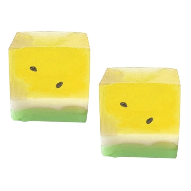 2 Chiếc Có Thể Tái Sử Dụng Dưa Hấu Giảm Căng Thẳng Đồ Chơi Bóp Đá Chậm Khối Cảm Giác Playset Cho Người Lớn Trẻ Lo Âu Giảm