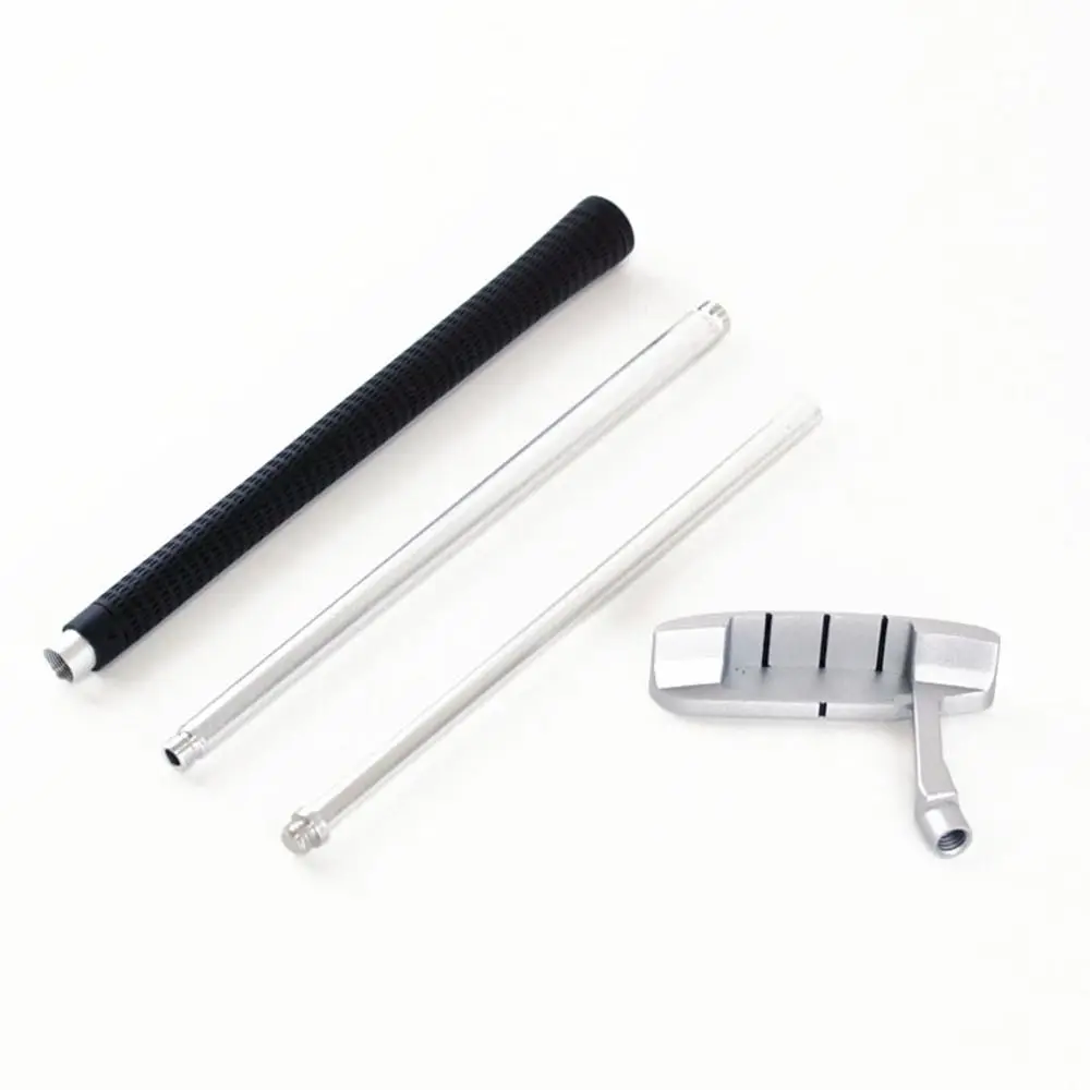 Aluminum Golf Putter Set Lightweight Non-Slip Grip Portable Golf Trainer Three Section Design Detachable Putter Golf Push Rod