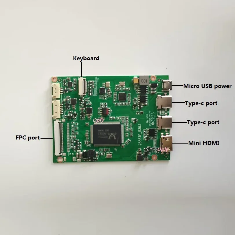 Imagem -03 - Capa Traseira Universal de Metal 11.6 13.3 15.6 17.3 9.7 Polegadas para Tipo-c Mini Placa Controladora Usb Compatível com Hdmi e Painel Led