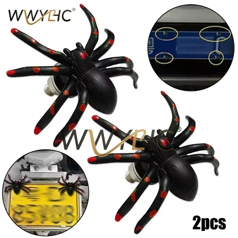 Car, Motorcycle License Plate Holder Screw, Electric Bike Spider Decoration M6 Fixing Screw/pair
