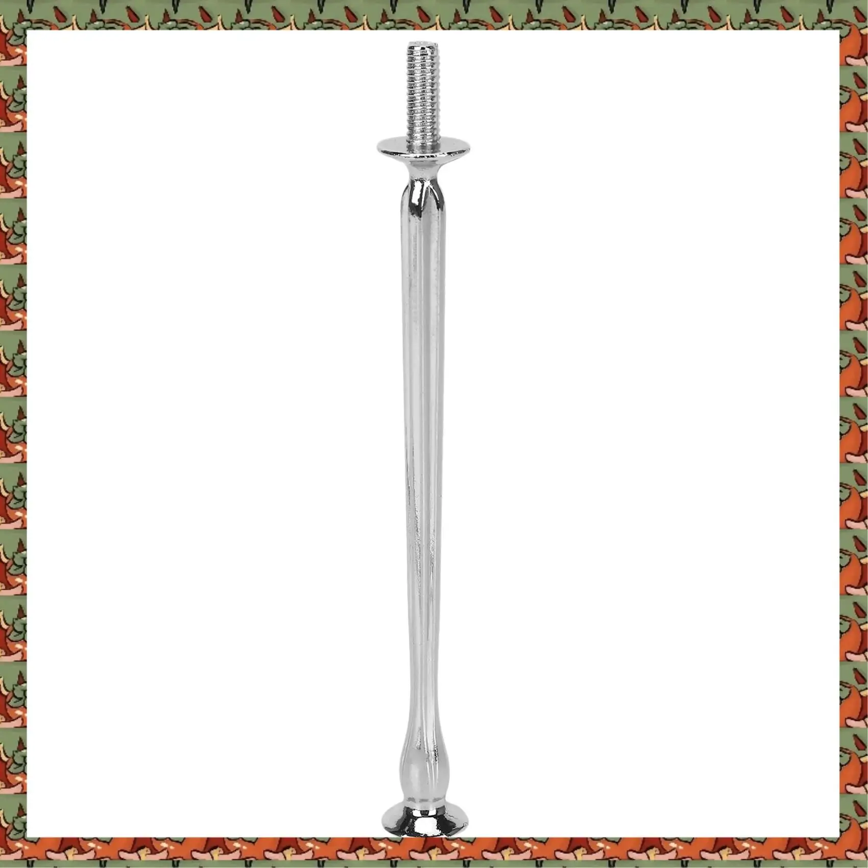 ABLQ 3Set 2 3 Tier Cake Plate Stand Heavy Metal Center Handle Fitting Hardware Rod Shape:Ornate Victoriana