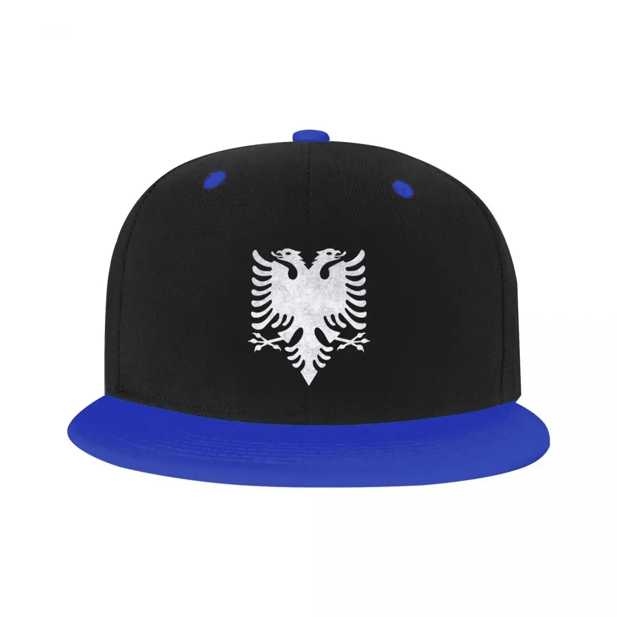 Gorra de béisbol Punk desgastada albana con doble cabeza de águila, gorra de béisbol Hip Hop, gorra de Skateboard plana, sombrero Snapback de papá, orgulloso de Albania, Primavera