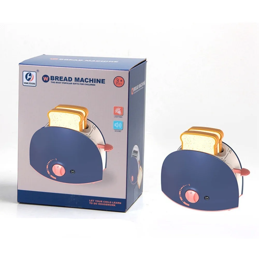 Regalo para niños, juguete de cocina con sonido ligero, casa de juegos eléctrica para niños, máquina para hacer pan, horno, máquina de café, aspiradora