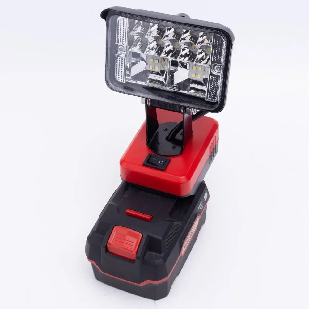 Portable LED Work Light for Lidl Parkside X20V TEAM Battery Powered Camping Lamp with USB Type-C Charging Port