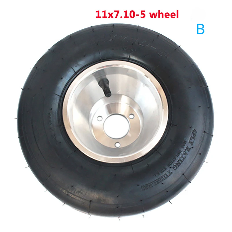 GO KART Wiel Voor 10X4.50-5 Band Achter 11X7.10-5 Tubeless Band met Aluminium Velg Hub voor KARTING ATV UTV Buggy