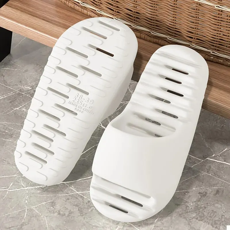 Women's Summer New Home Bathroom Couple Shower Slippers with Water Leakage, Quick Drying, Non Slip Slippers ZYT2425