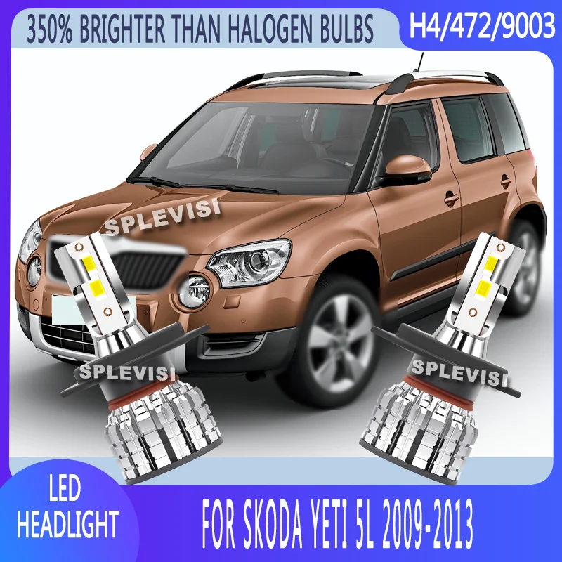 

350% Brighter Than Halogen Bulbs Consistent Light Output Car Headlight Bulbs LED For Skoda Yeti 5L 2009 2010 2011 2012 2013