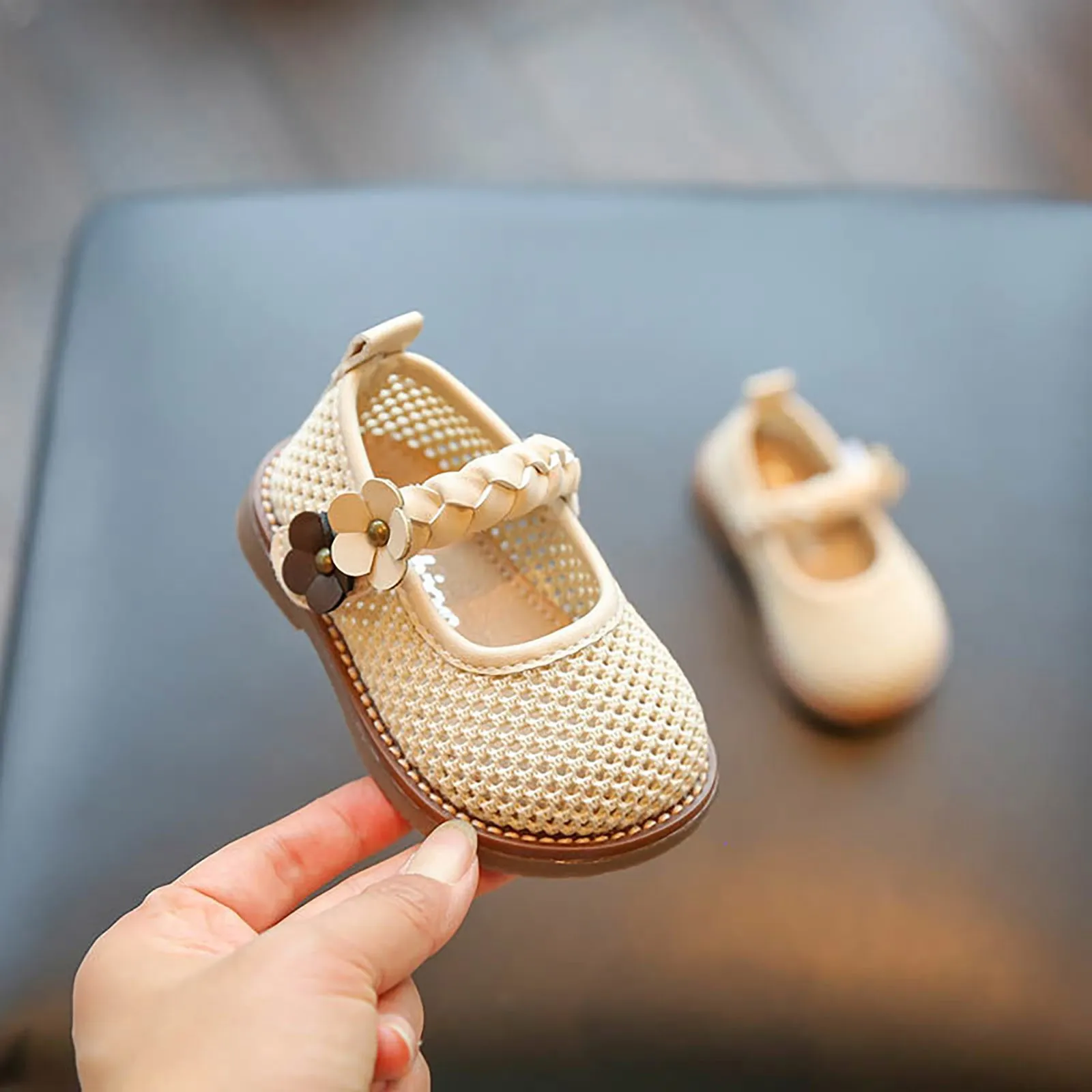 Toddler Kids Baby Girls Mary Jane shoes Cute Light Weight First Walkers Casual Shoes Toddler Girls Hollow Out Breathable Sandals