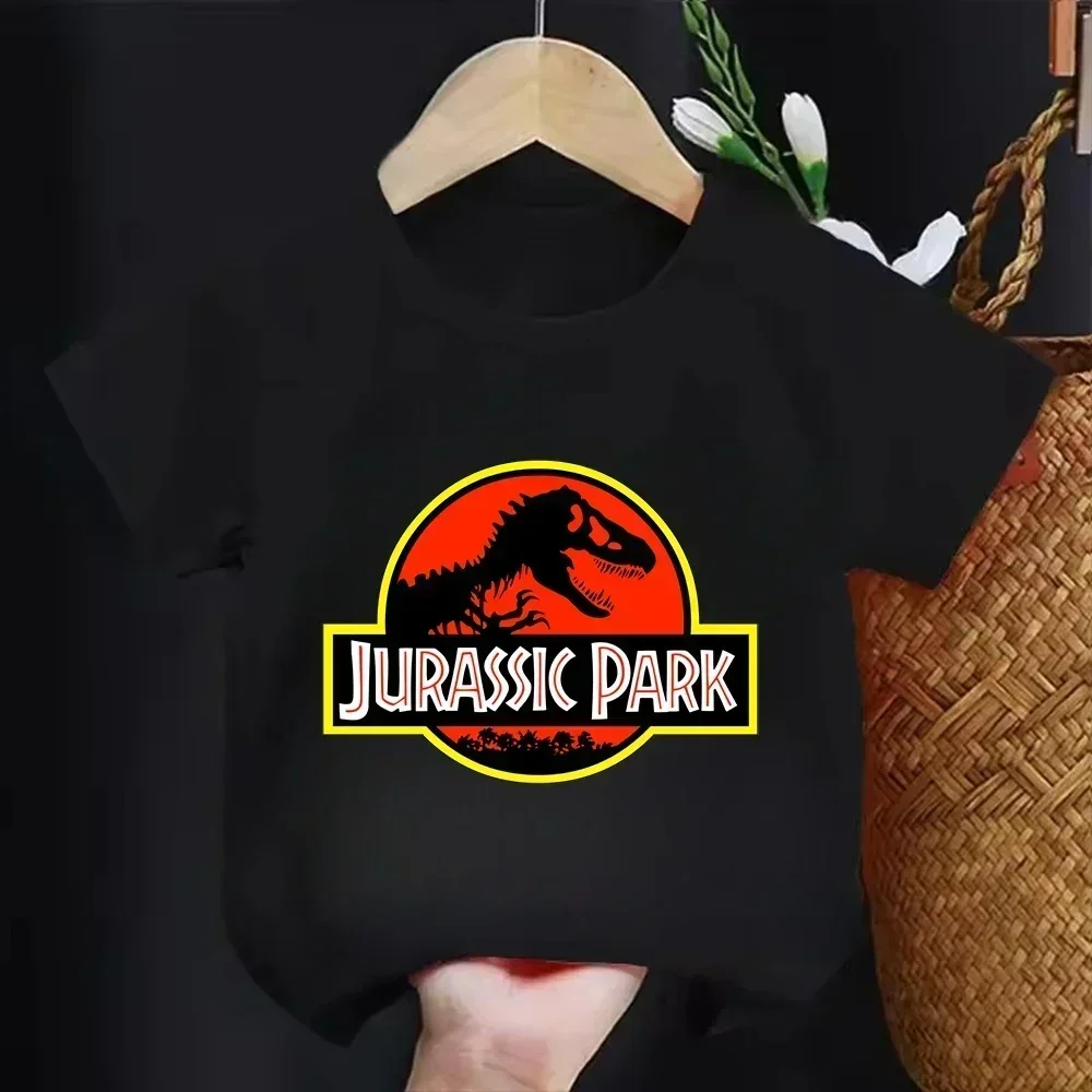 

Summer Short Sleeve Children T-Shirt Casual Kid Clothes Baby Tee Top Funny Jurassic Park World Print Boy Girl Cool Tshirt