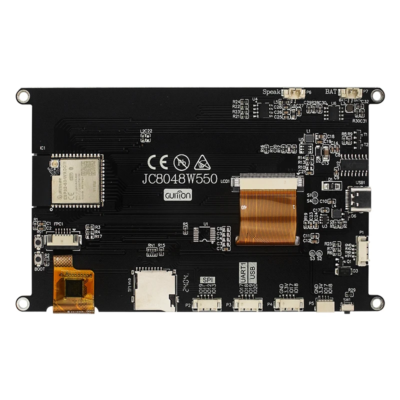 ESP32S3 5 Inch IPS Capacitive Touch LCD Development Board  800*480 8M PSRAM 16M FLASH Support WIFI Bluetooth For Arduino LVGL