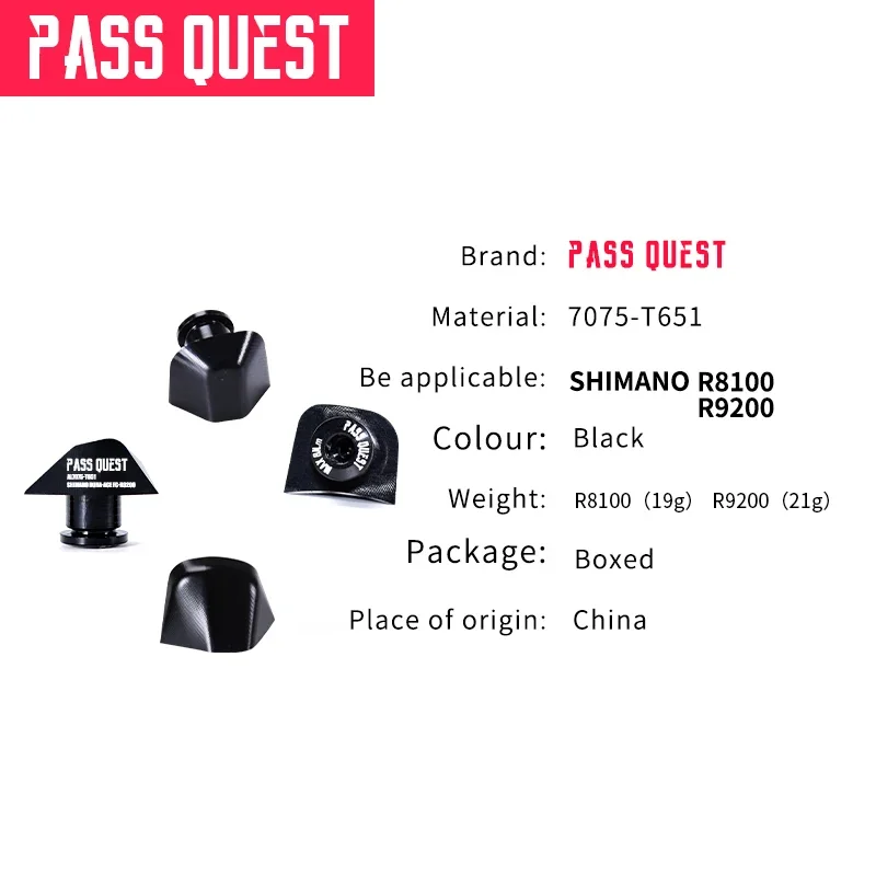 PASS QUEST double chainring 2X bolt modification cap suitable for R7000 R8000 R9100 DU R8100 UT R9200 crank bike screw